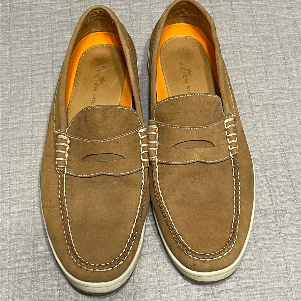 Peter Millar Alta Deck Loafers Men’s Sz 11.5 Nubuck Leather Casual Everday Wear